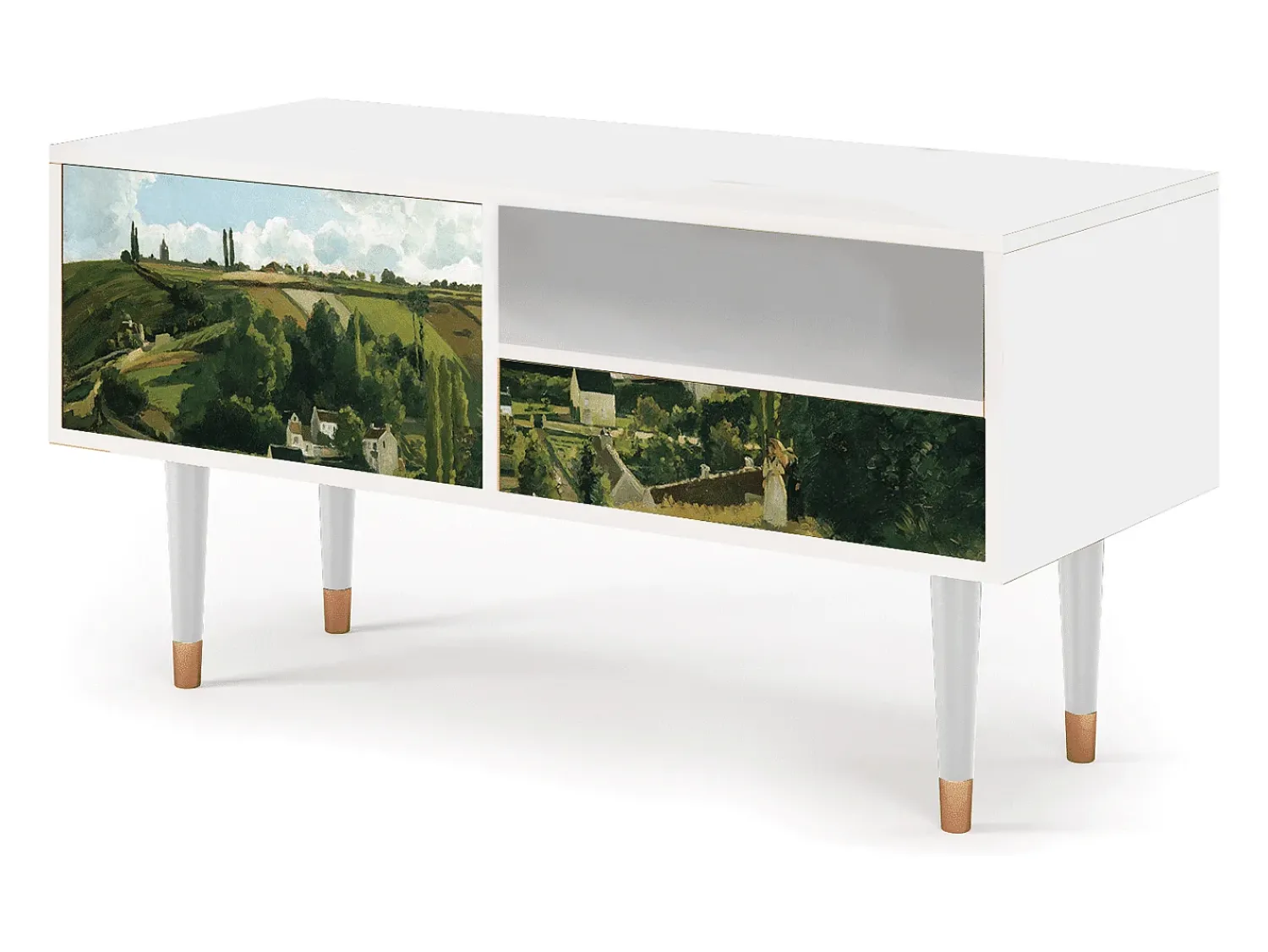 Hot Mueble de TV - 115х59х48 cm - T3 - Jalais Hill by Pissarro, Branco Bege