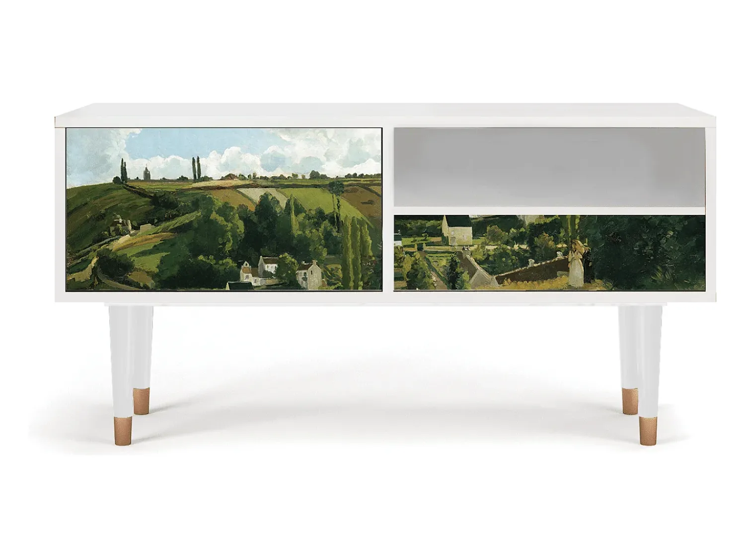 Hot Mueble de TV - 115х59х48 cm - T3 - Jalais Hill by Pissarro, Branco Bege