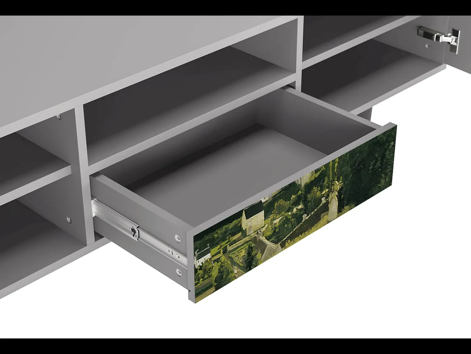 Mueble de TV - 170х59х41 cm - T6 - Jalais Hill by Pissarro, Cinza^ Móvel De Tv