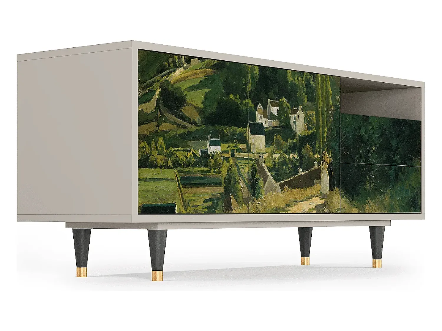 Móvel De Tv| Mueble de TV - 125х56х41 cm - T7 - Jalais Hill by Pissarro, Areia Bege