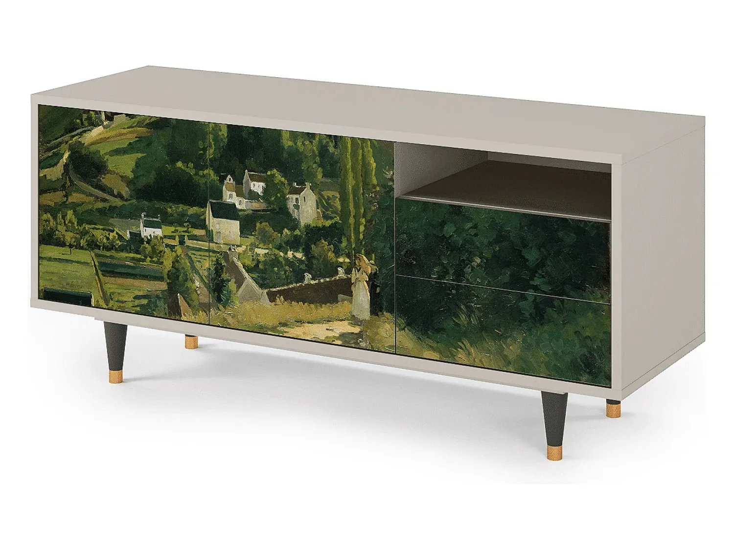 Móvel De Tv| Mueble de TV - 125х56х41 cm - T7 - Jalais Hill by Pissarro, Areia Bege