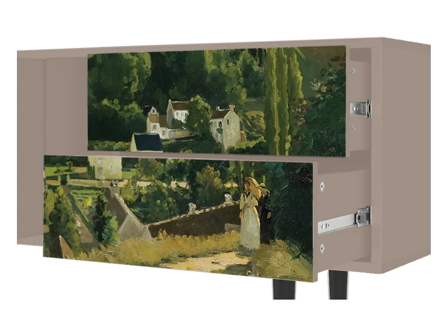 Móvel De Tv* Mueble de TV - 170х69х48 cm - T1 - Jalais Hill by Pissarro, Latte Bege