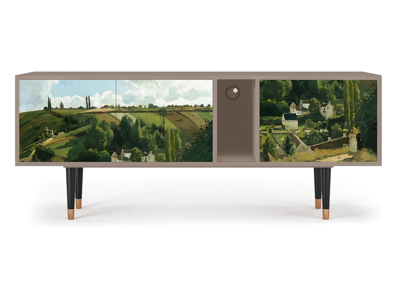 Móvel De Tv* Mueble de TV - 170х69х48 cm - T1 - Jalais Hill by Pissarro, Latte Bege