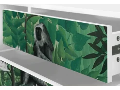 Outlet Mueble de TV - 170х59х48 cm - T4 - Jungles in Paris, Branco Bege
