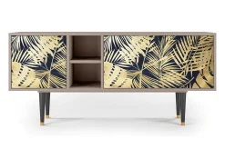 Móvel De Tv* Mueble de TV - 150х69х41 cm - T5 - Jungle Vibes, Latte Bege
