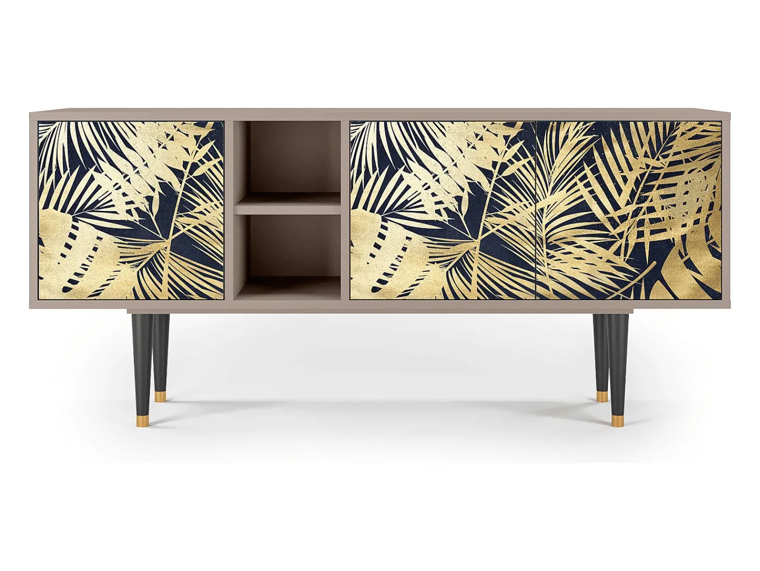 Móvel De Tv* Mueble de TV - 150х69х41 cm - T5 - Jungle Vibes, Latte Bege