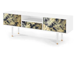 Mueble de TV - 170х59х41 cm - T6 - Jungle Vibes, Branco^ Móvel De Tv