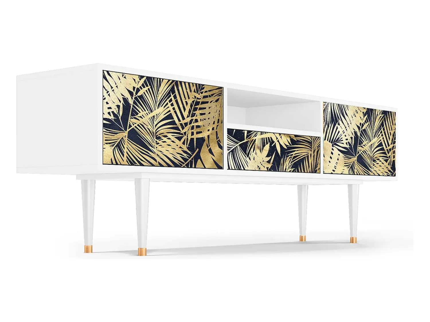 Mueble de TV - 170х59х41 cm - T6 - Jungle Vibes, Branco^ Móvel De Tv