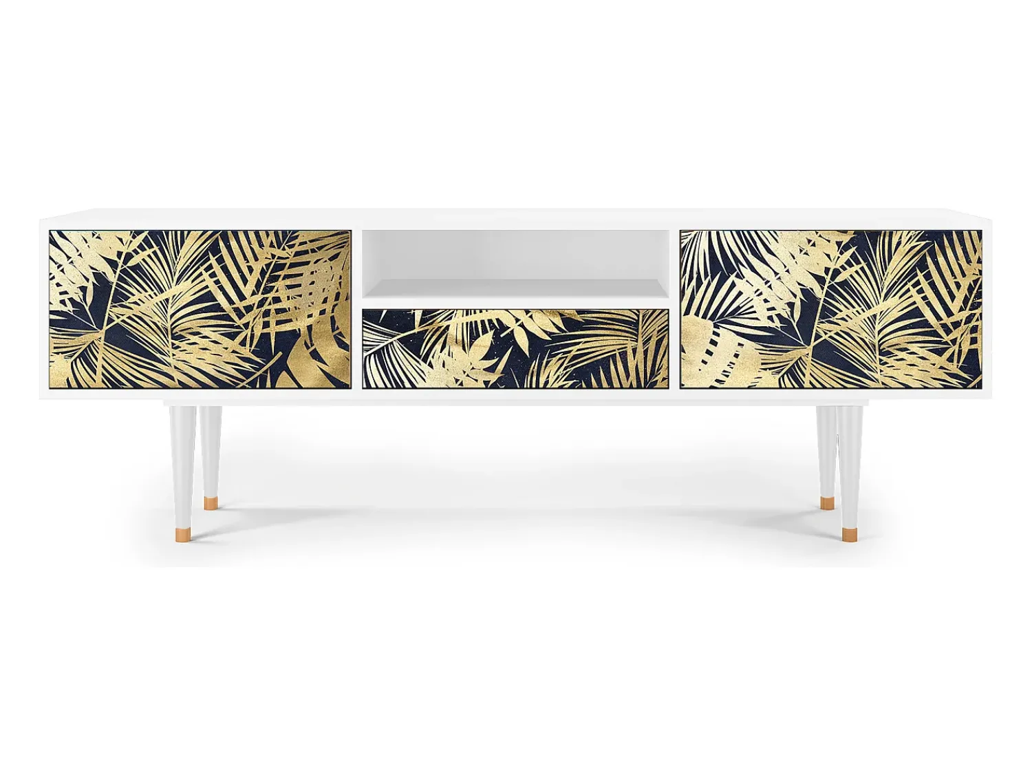 Mueble de TV - 170х59х41 cm - T6 - Jungle Vibes, Branco^ Móvel De Tv