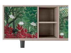 Mueble de TV - 150х69х41 cm - T5 - Jungles in Paris, Latte^ Móvel De Tv