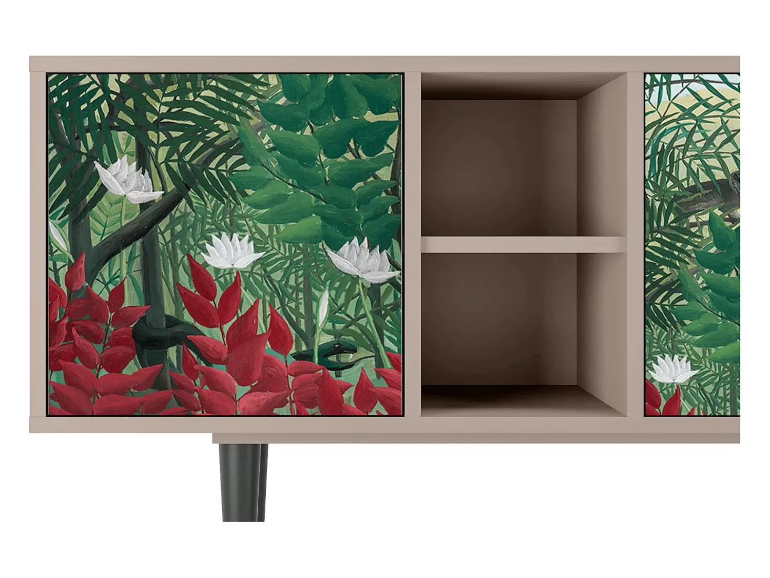 Mueble de TV - 150х69х41 cm - T5 - Jungles in Paris, Latte^ Móvel De Tv