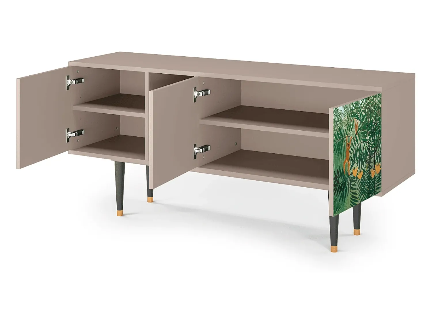 Mueble de TV - 150х69х41 cm - T5 - Jungles in Paris, Latte^ Móvel De Tv