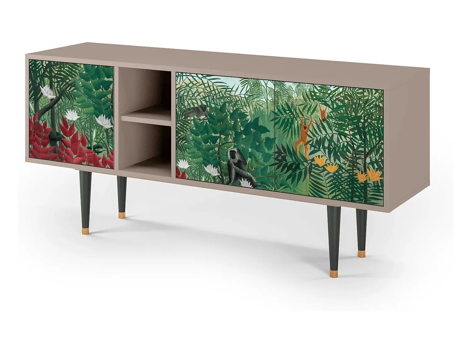 Mueble de TV - 150х69х41 cm - T5 - Jungles in Paris, Latte^ Móvel De Tv