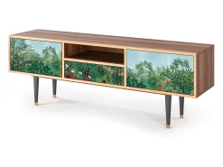 Mueble de TV - 170х59х41 cm - T6 - Jungles in Paris, Nogueira^ Móvel De Tv