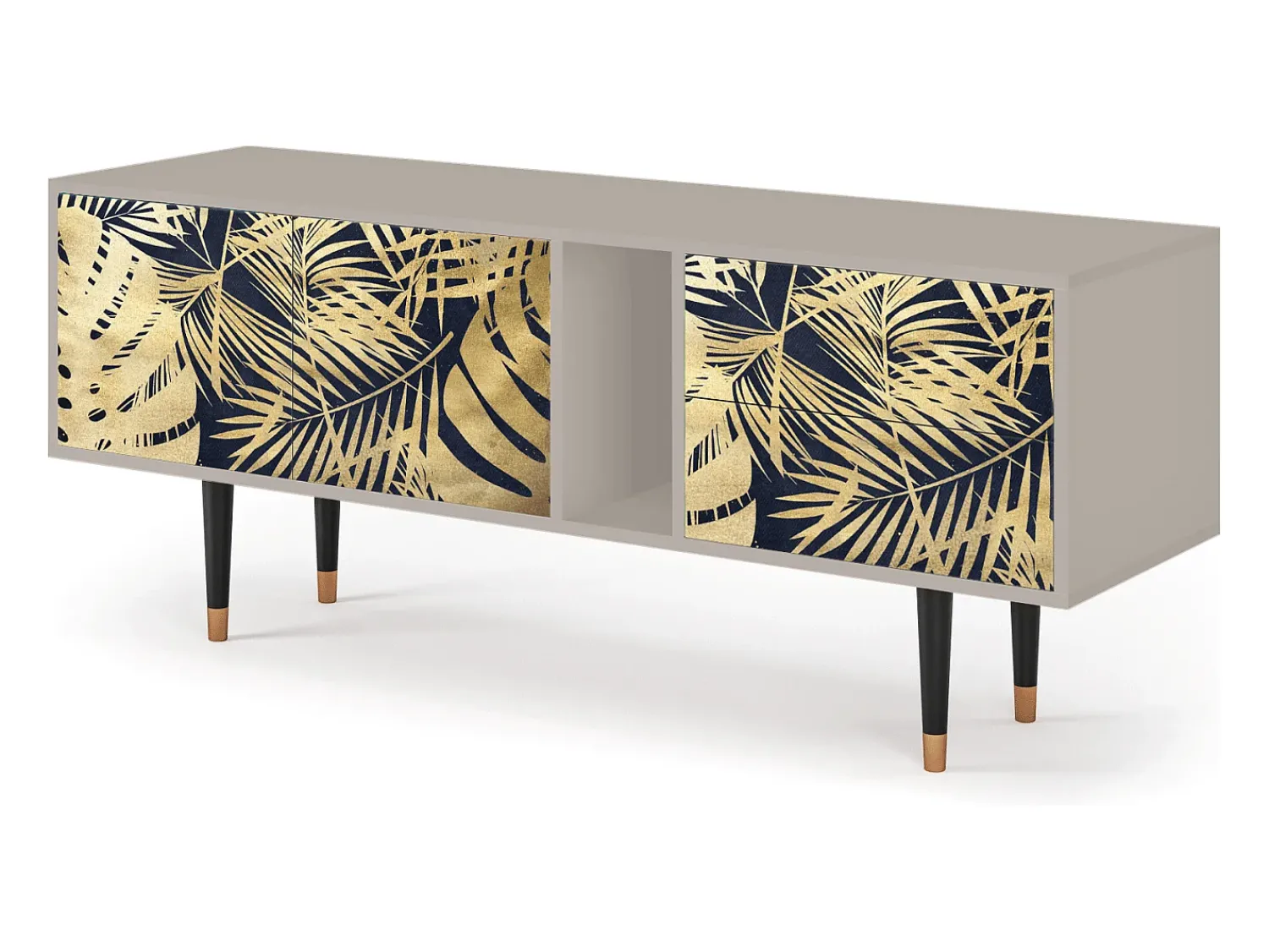 Móvel De Tv* Mueble de TV - 170х69х48 cm - T1 - Jungle Vibes, Areia Bege