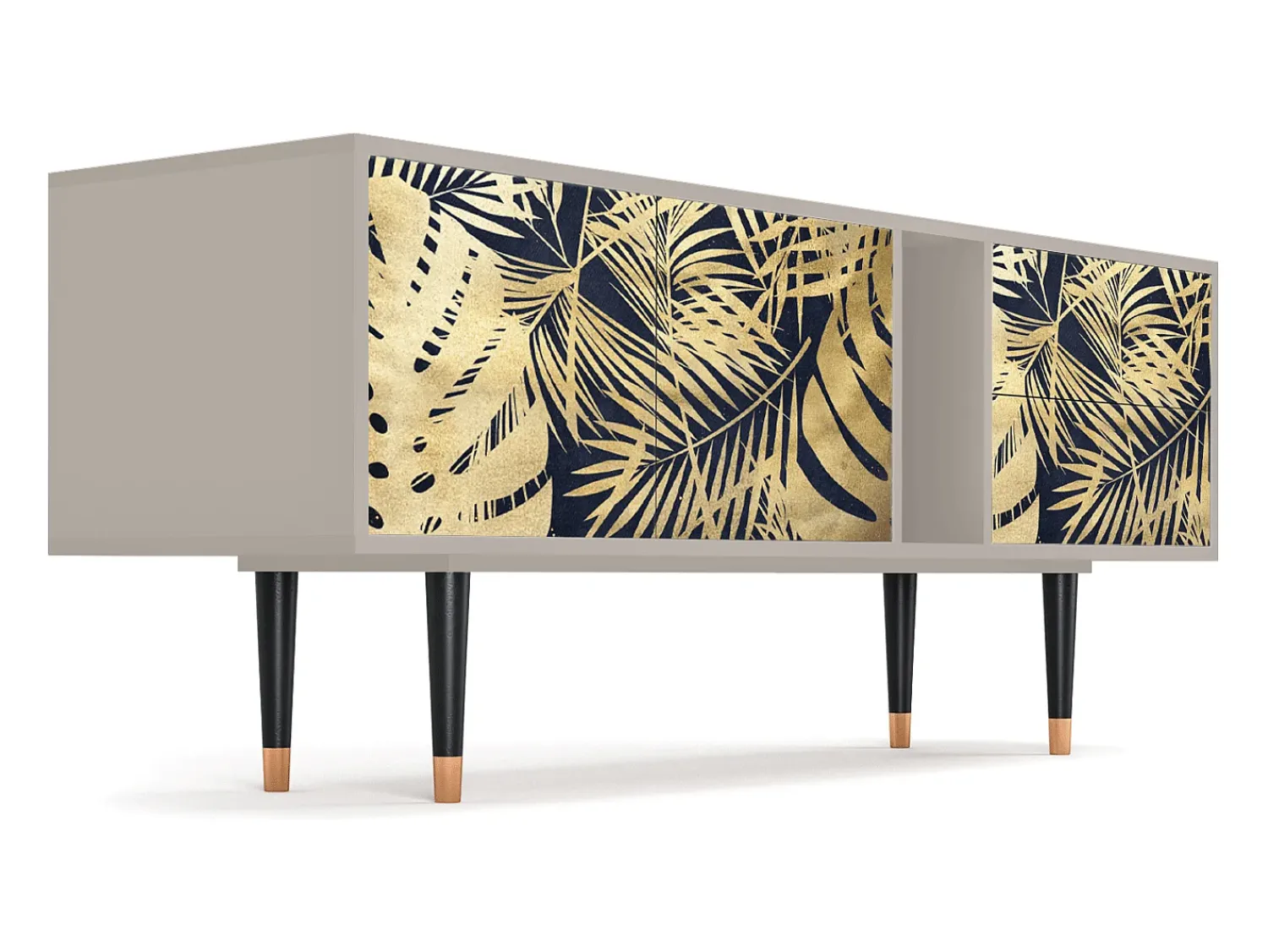 Móvel De Tv* Mueble de TV - 170х69х48 cm - T1 - Jungle Vibes, Areia Bege