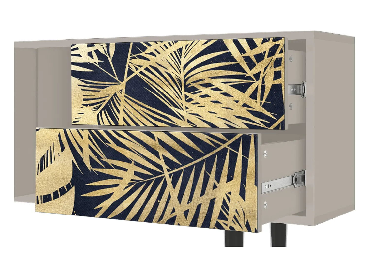 Móvel De Tv* Mueble de TV - 170х69х48 cm - T1 - Jungle Vibes, Areia Bege