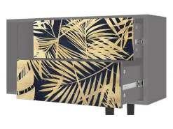 Mueble de TV - 170х69х48 cm - T1 - Jungle Vibes, Cinza^ Móvel De Tv