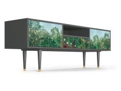 Mueble de TV - 170х59х41 cm - T6 - Jungles in Paris, Antracite^ Móvel De Tv