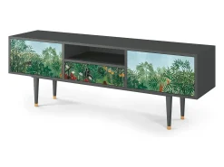 Mueble de TV - 170х59х41 cm - T6 - Jungles in Paris, Antracite^ Móvel De Tv
