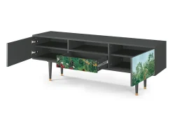 Mueble de TV - 170х59х41 cm - T6 - Jungles in Paris, Antracite^ Móvel De Tv