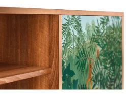 Móvel De Tv* Mueble de TV - 170х69х48 cm - T2 - Jungles in Paris, Nogueira Castanho