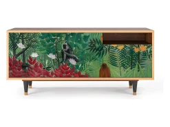 Mueble de TV - 125х56х41 cm - T7 - Jungles in Paris, Nogueira^ Móvel De Tv