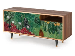 Mueble de TV - 125х56х41 cm - T7 - Jungles in Paris, Nogueira^ Móvel De Tv