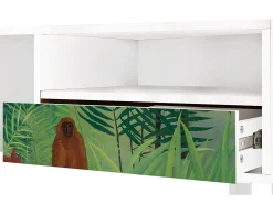 Outlet Mueble de TV - 115х59х48 cm - T3 - Jungles in Paris, Branco Bege