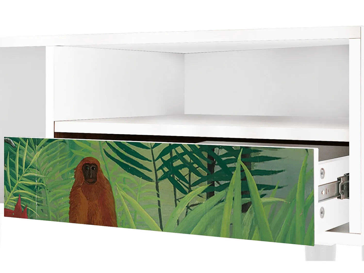 Outlet Mueble de TV - 115х59х48 cm - T3 - Jungles in Paris, Branco Bege