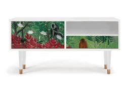 Outlet Mueble de TV - 115х59х48 cm - T3 - Jungles in Paris, Branco Bege