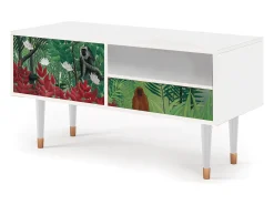 Outlet Mueble de TV - 115х59х48 cm - T3 - Jungles in Paris, Branco Bege