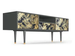 Online Mueble de TV - 170х59х41 cm - T6 - Jungle Vibes, Antracite Cinza antracite