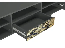 Online Mueble de TV - 170х59х41 cm - T6 - Jungle Vibes, Antracite Cinza antracite