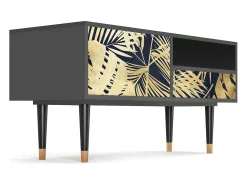 Discount Mueble de TV - 115х59х48 cm - T3 - Jungle Vibes, Antracite Cinza antracite