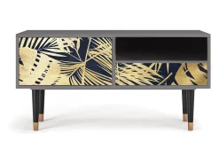 Discount Mueble de TV - 115х59х48 cm - T3 - Jungle Vibes, Cinza Cinzento