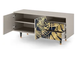 Móvel De Tv| Mueble de TV - 125х56х41 cm - T7 - Jungle Vibes, Areia Bege