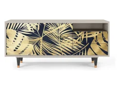 Móvel De Tv| Mueble de TV - 125х56х41 cm - T7 - Jungle Vibes, Areia Bege