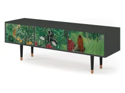 Móvel De Tv| Mueble de TV - 170х59х48 cm - T4 - Jungles in Paris, Antracite Cinza antracite