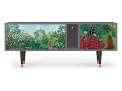 New Mueble de TV - 170х69х48 cm - T1 - Jungles in Paris, Cinza Cinzento