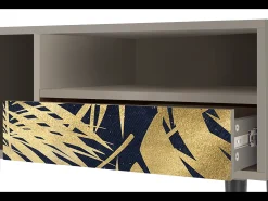 Móvel De Tv| Mueble de TV - 115х59х48 cm - T3 - Jungle Vibes, Areia Bege