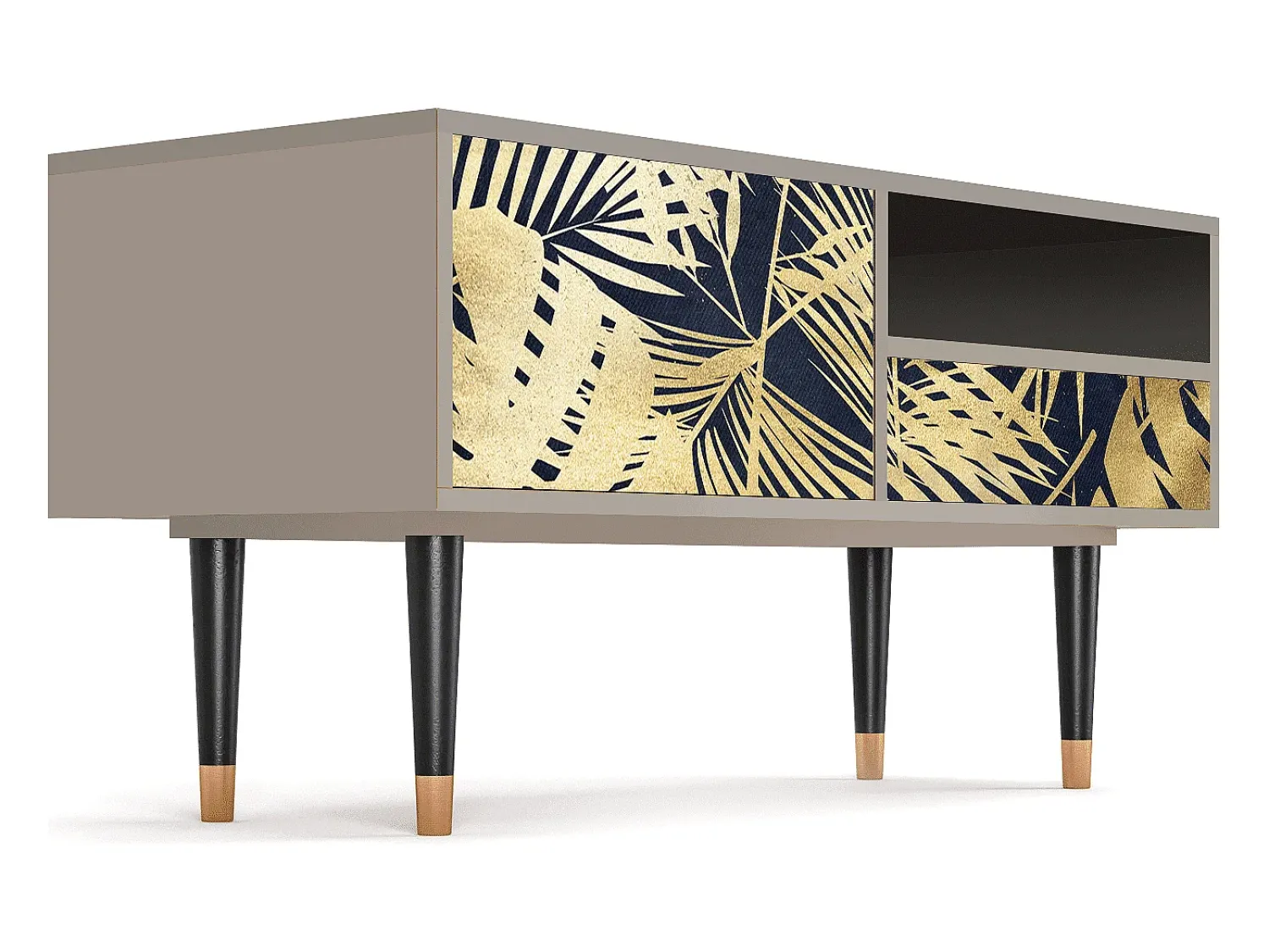 Móvel De Tv| Mueble de TV - 115х59х48 cm - T3 - Jungle Vibes, Areia Bege