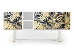 Mueble de TV - 150х69х41 cm - T5 - Jungle Vibes, Branco^ Móvel De Tv