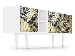 Mueble de TV - 150х69х41 cm - T5 - Jungle Vibes, Branco^ Móvel De Tv