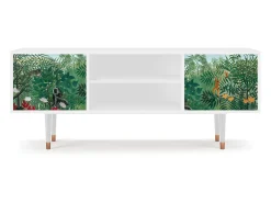 Móvel De Tv* Mueble de TV - 170х69х48 cm - T2 - Jungles in Paris, Branco Bege