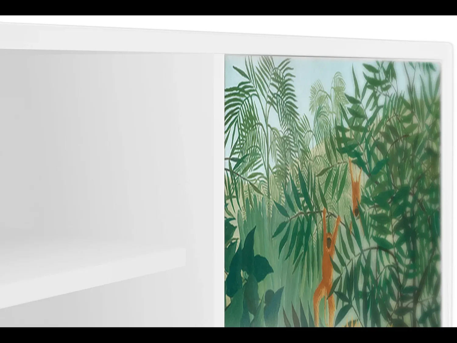 Móvel De Tv* Mueble de TV - 170х69х48 cm - T2 - Jungles in Paris, Branco Bege