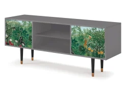 Móvel De Tv| Mueble de TV - 170х69х48 cm - T2 - Jungles in Paris, Cinza Cinzento