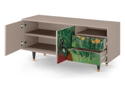 Best Mueble de TV - 125х56х41 cm - T7 - Jungles in Paris, Latte Bege