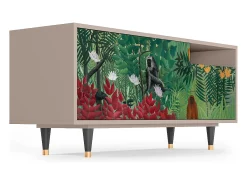 Best Mueble de TV - 125х56х41 cm - T7 - Jungles in Paris, Latte Bege