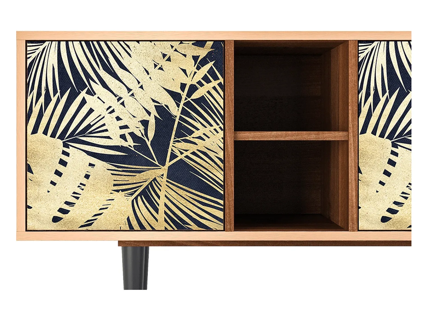 Clearance Mueble de TV - 150х69х41 cm - T5 - Jungle Vibes, Nogueira Castanho